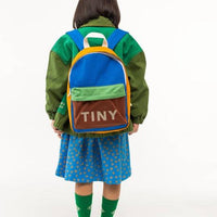 Color Block Backpack - Blue/Emerald