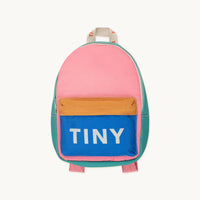 Color Block Backpack - Pink/Mustard