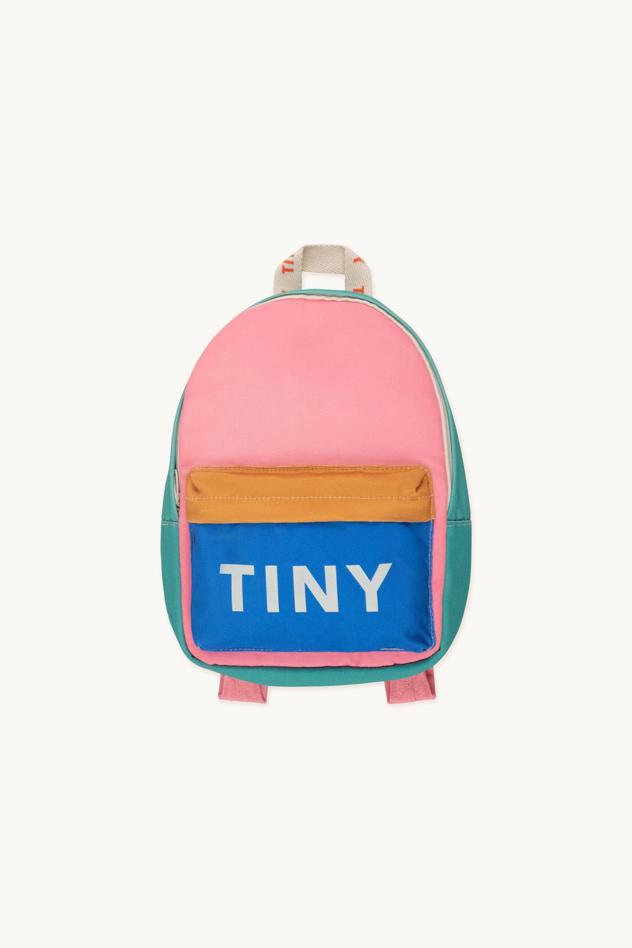 Color Block Backpack - Pink/Mustard