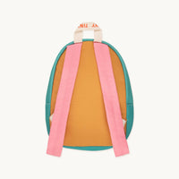 Color Block Backpack - Pink/Mustard