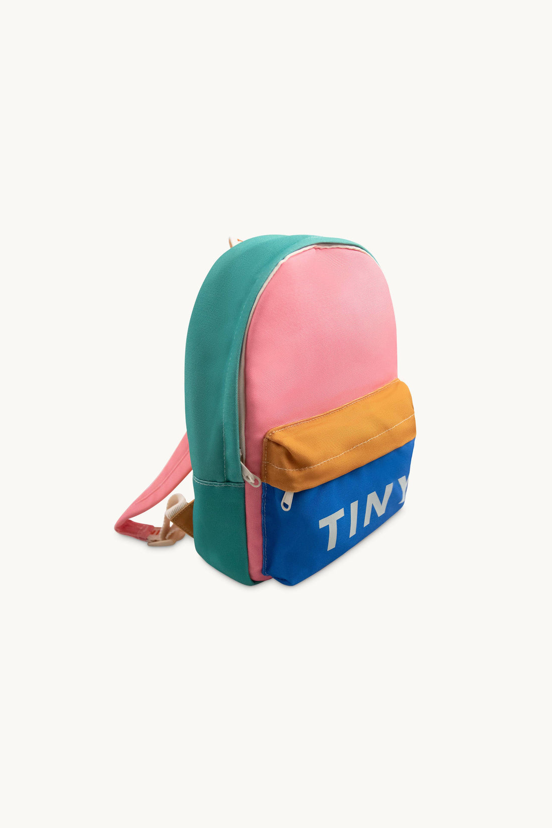 Color Block Backpack - Pink/Mustard