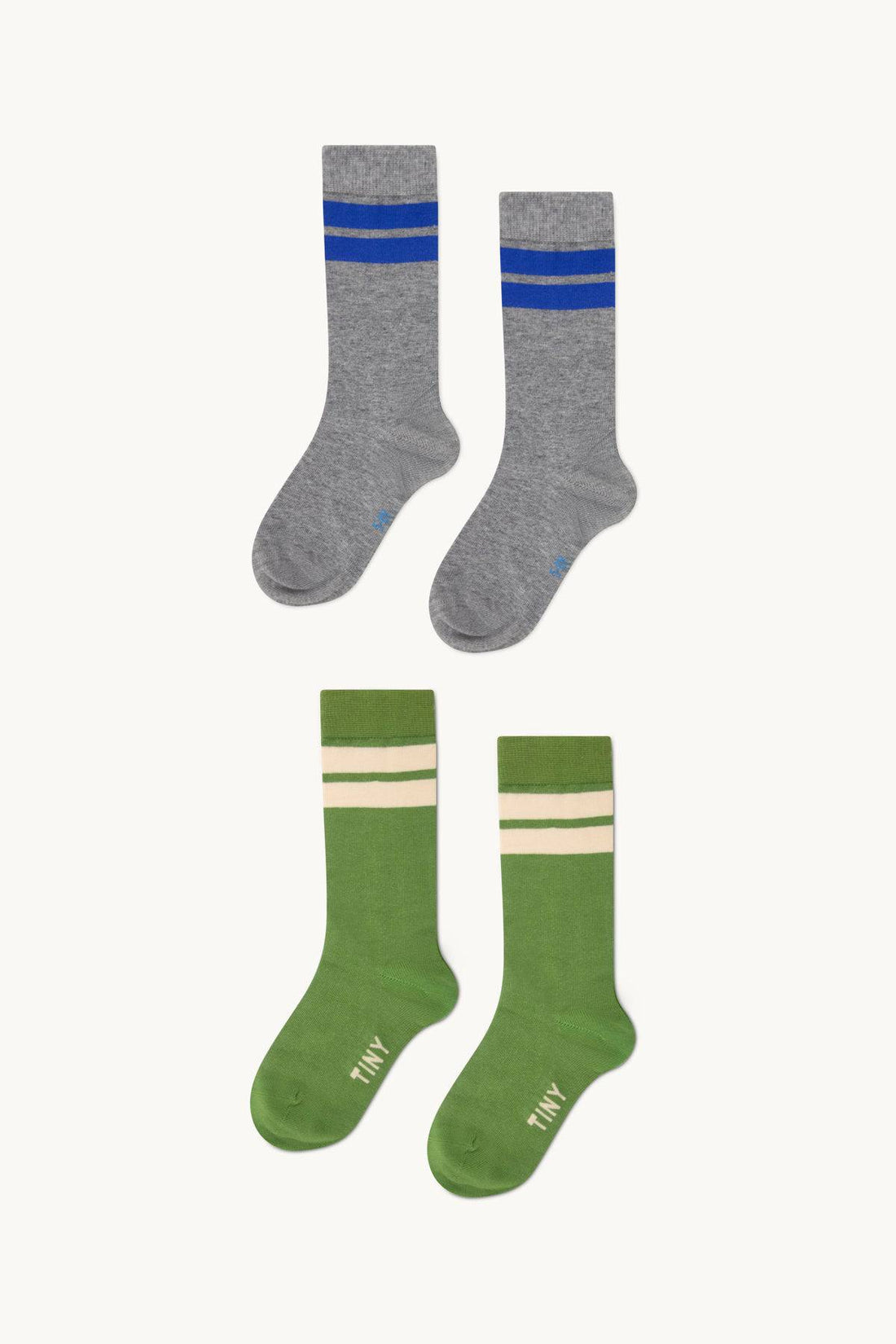 Stripes Sock Pack - Moss Green / Grey Melange