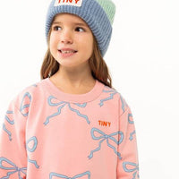 Bows Sweatshirt - Peach