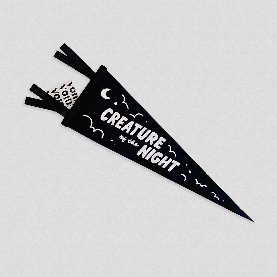 Creature of the Night Felt Pennant