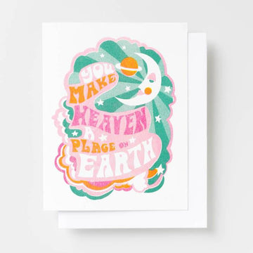 Heaven a Place on Earth Risograph Card