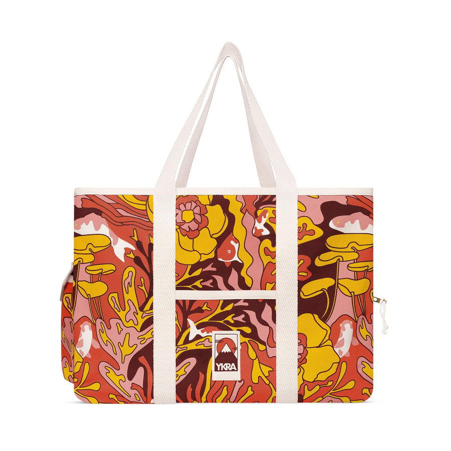 Trippy Fish Orange Beach Bag