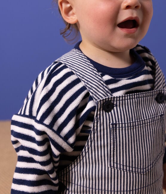 Stripy Short Overalls - Parkette.