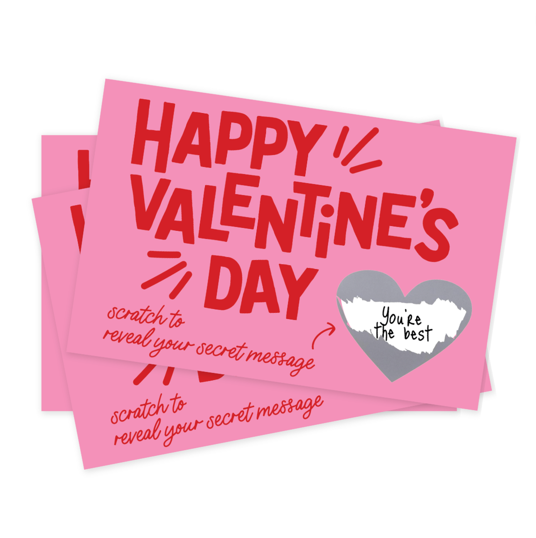 Valentine Scratch-Off Cards, 24 pk - Parkette.